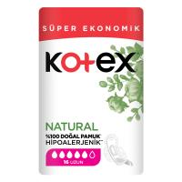 Kotex Natural Dörtlü Ped Uzun 18 Adet