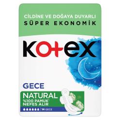 Kotex Natural Ped Gece 16x5 80 Adet