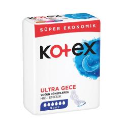 Kotex Ultra Gece Ped 16x6 96 Adet