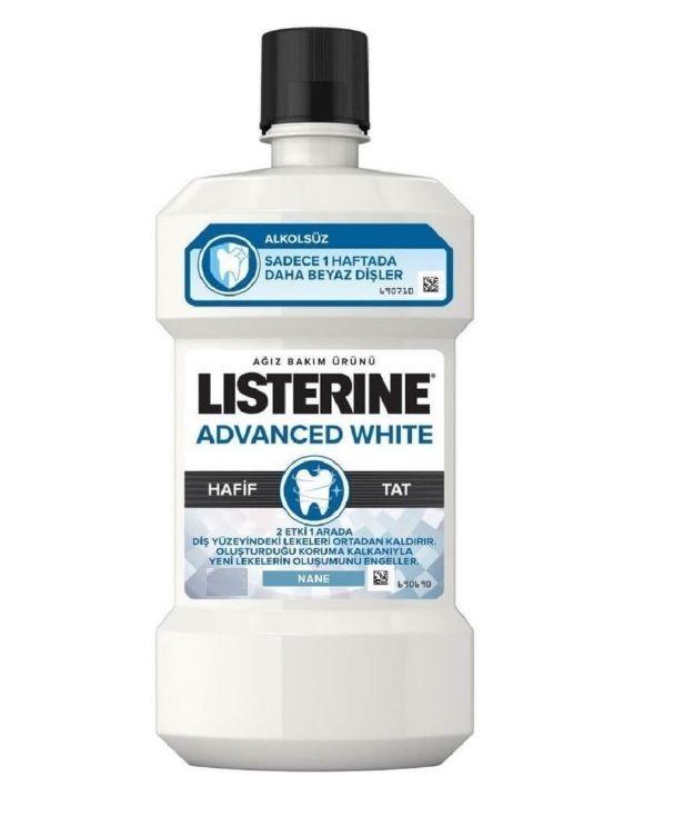 Listerine Advanced White Hafif Tat Ağız Bakım Suyu 1000x3 3000 Ml