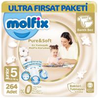 Molfix Pure Soft Ultra Avantaj Bebek Bezi 5 Beden 66x4 264 Adet