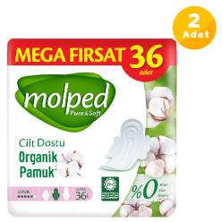 Molped Pure Soft Hijyenik Ped Uzun Mega Fırsat 36'lı 2 Paket