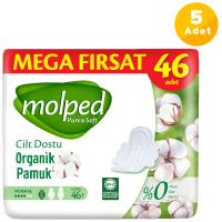 Molped Pure Soft Hijyenik Ped Normal Mega Fırsat 46'lı 5 Paket