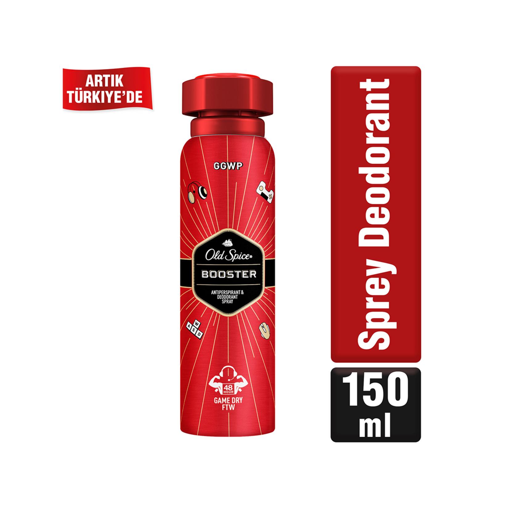 Old Spice Booster Deodorant Sprey 150ml 5 Adet