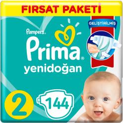 Prima Bebek Bezi 2 Beden Yenidoğan Fırsat Paketi (2*72) 144 Adet