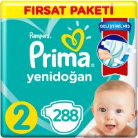 Prima Bebek Bezi 2 Beden Yenidoğan Fırsat Paketi (4*72) 288 Adet