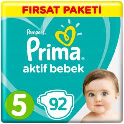 Prima Bebek Bezi 5 Beden Fırsat Paketi 11-16 Kg 92 Adet