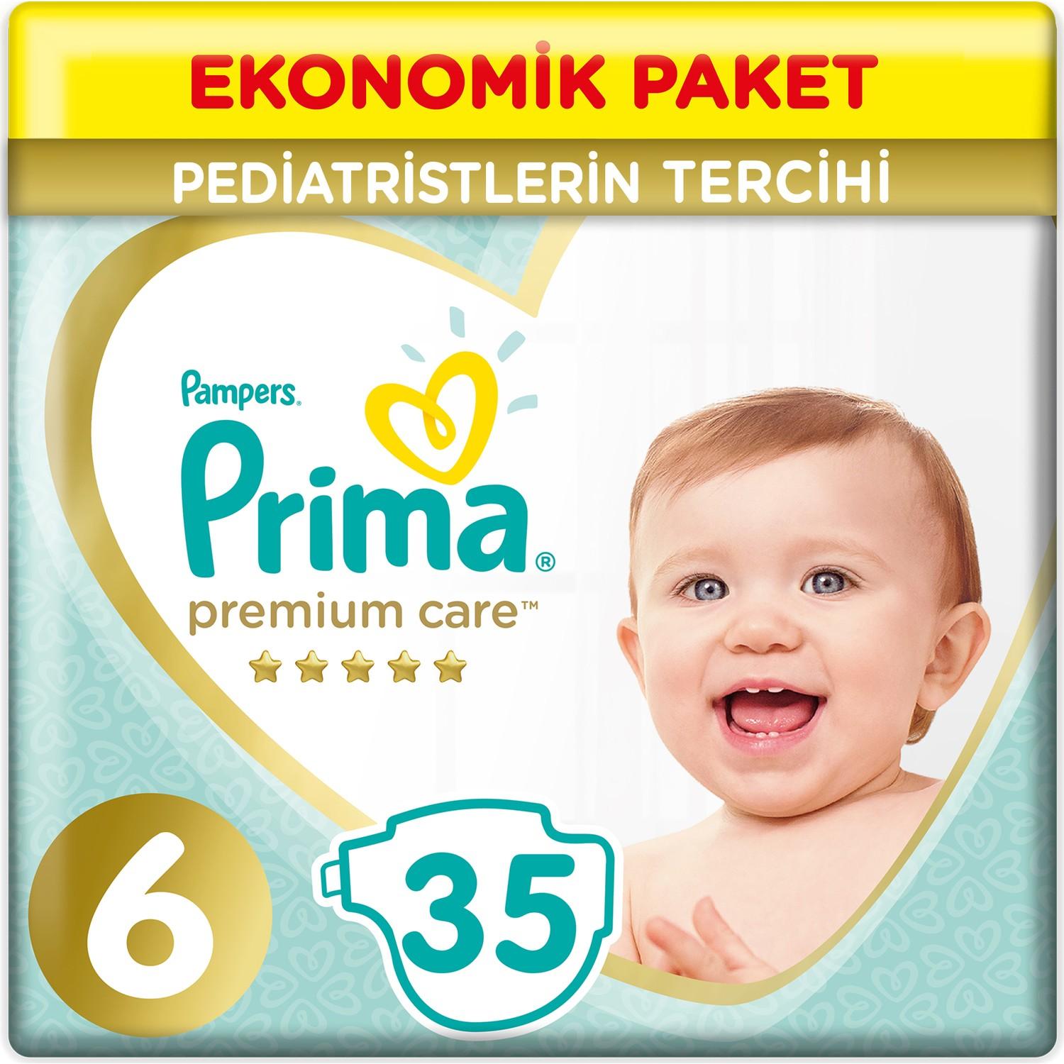 Prima Premium Care 6 Beden Bebek Bezi 13+ Kg 35 Adet