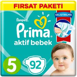 Prima Bebek Bezi 5 Beden Fırsat Paketi 11-16 Kg (2*46) 92 Adet