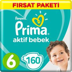 Prima Bebek Bezi 6 Beden Fırsat Paketi 13-18 Kg (4*40) 160 Adet