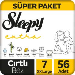 Sleepy Extra Süper Paket Bebek Bezi 7 Beden 56x2 112 Adet