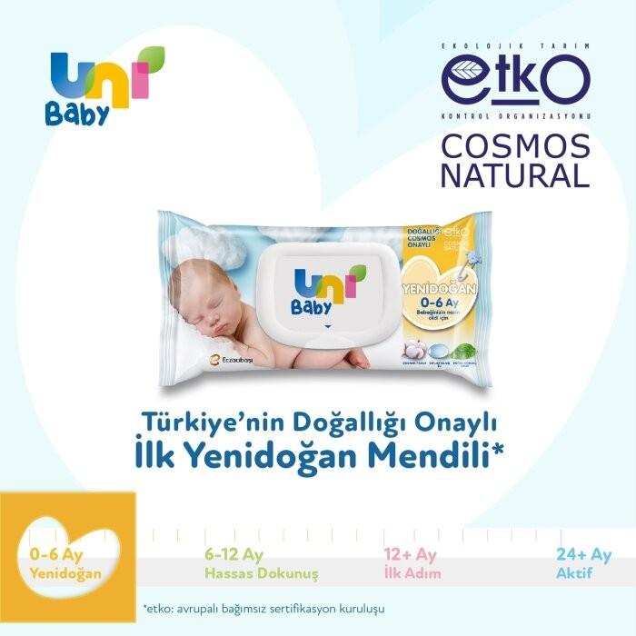 Uni Baby Islak Mendil Yenidoğan 9'lu 40*9 360 Yaprak