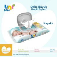 Uni Baby Islak Mendil Yenidoğan12'li 40*12 480 Yaprak
